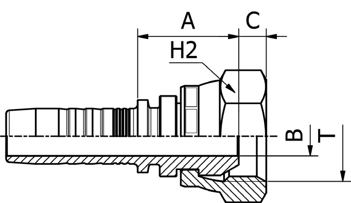 Raccord - Manuli M20511KR - BSP Femelle Cone 60° BS5200 / ISO 12151-6