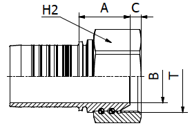 M20514 - BSP Femal 60° Cone BS5200 / ISO 12151-6