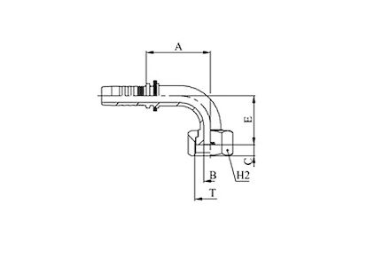 Raccord - Manuli M22491/M22493 - 90° ORFS Femelle SAE J516 / ISO 12151-1