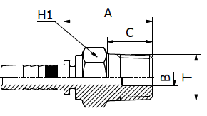 [PR#H0519 / MT0710-04-04] MT0710 - BSP Male Tapered